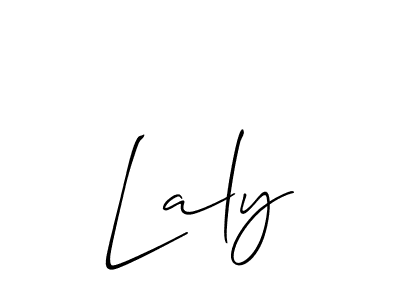 It looks lik you need a new signature style for name Laly. Design unique handwritten (Allison_Script) signature with our free signature maker in just a few clicks. Laly signature style 2 images and pictures png