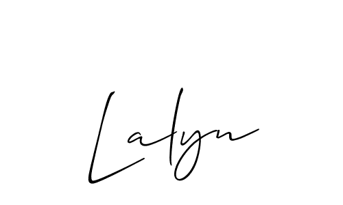 How to make Lalyn name signature. Use Allison_Script style for creating short signs online. This is the latest handwritten sign. Lalyn signature style 2 images and pictures png