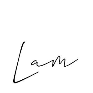 It looks lik you need a new signature style for name Lam. Design unique handwritten (Allison_Script) signature with our free signature maker in just a few clicks. Lam signature style 2 images and pictures png