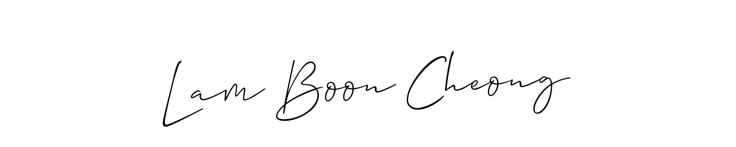 Lam Boon Cheong stylish signature style. Best Handwritten Sign (Allison_Script) for my name. Handwritten Signature Collection Ideas for my name Lam Boon Cheong. Lam Boon Cheong signature style 2 images and pictures png