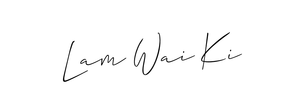 Once you've used our free online signature maker to create your best signature Allison_Script style, it's time to enjoy all of the benefits that Lam Wai Ki name signing documents. Lam Wai Ki signature style 2 images and pictures png