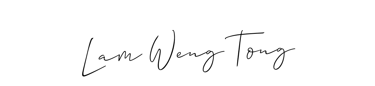 It looks lik you need a new signature style for name Lam Weng Tong. Design unique handwritten (Allison_Script) signature with our free signature maker in just a few clicks. Lam Weng Tong signature style 2 images and pictures png