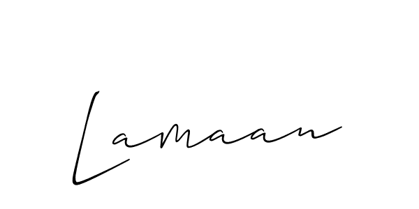 Once you've used our free online signature maker to create your best signature Allison_Script style, it's time to enjoy all of the benefits that Lamaan name signing documents. Lamaan signature style 2 images and pictures png