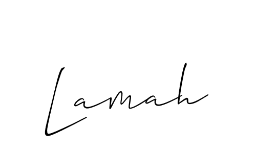 if you are searching for the best signature style for your name Lamah. so please give up your signature search. here we have designed multiple signature styles  using Allison_Script. Lamah signature style 2 images and pictures png