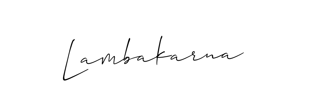 It looks lik you need a new signature style for name Lambakarna. Design unique handwritten (Allison_Script) signature with our free signature maker in just a few clicks. Lambakarna signature style 2 images and pictures png