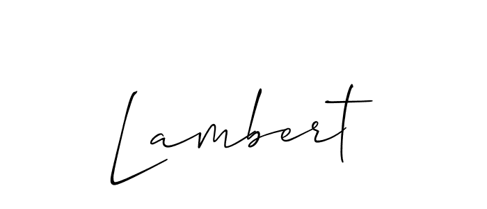 The best way (Allison_Script) to make a short signature is to pick only two or three words in your name. The name Lambert include a total of six letters. For converting this name. Lambert signature style 2 images and pictures png