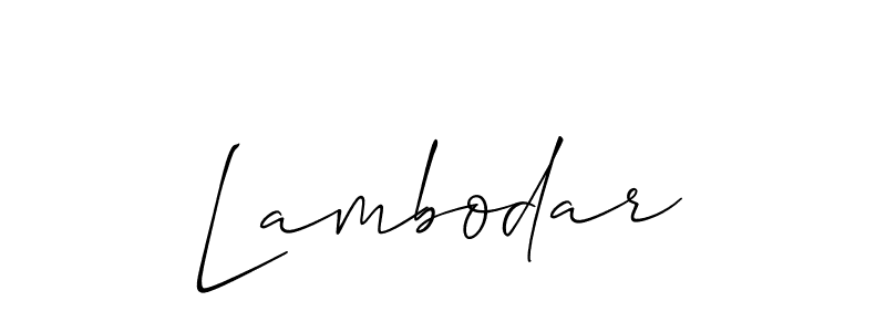 Best and Professional Signature Style for Lambodar. Allison_Script Best Signature Style Collection. Lambodar signature style 2 images and pictures png