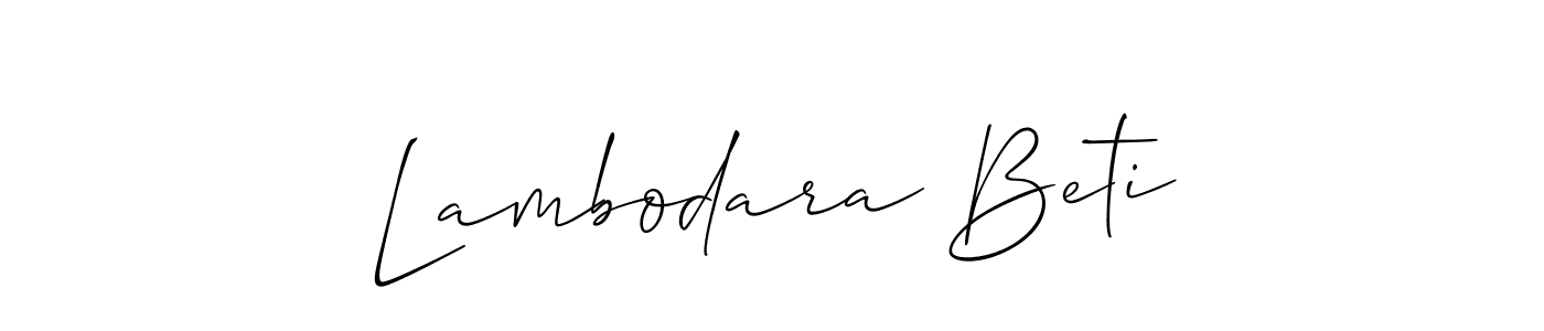 Best and Professional Signature Style for Lambodara Beti. Allison_Script Best Signature Style Collection. Lambodara Beti signature style 2 images and pictures png