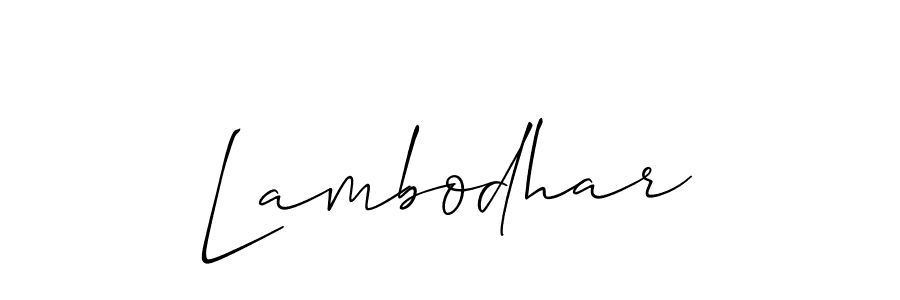 How to make Lambodhar name signature. Use Allison_Script style for creating short signs online. This is the latest handwritten sign. Lambodhar signature style 2 images and pictures png