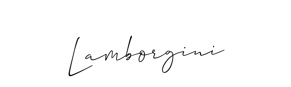 Make a beautiful signature design for name Lamborgini. With this signature (Allison_Script) style, you can create a handwritten signature for free. Lamborgini signature style 2 images and pictures png