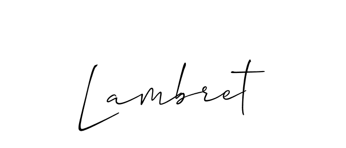 Similarly Allison_Script is the best handwritten signature design. Signature creator online .You can use it as an online autograph creator for name Lambret. Lambret signature style 2 images and pictures png