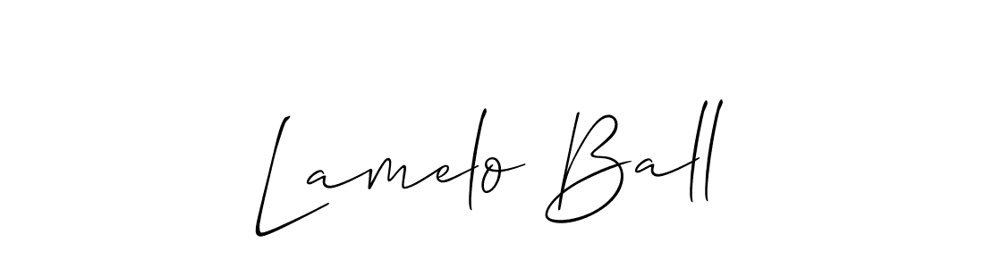 Use a signature maker to create a handwritten signature online. With this signature software, you can design (Allison_Script) your own signature for name Lamelo Ball. Lamelo Ball signature style 2 images and pictures png