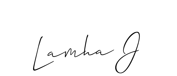 Make a short Lamha J signature style. Manage your documents anywhere anytime using Allison_Script. Create and add eSignatures, submit forms, share and send files easily. Lamha J signature style 2 images and pictures png