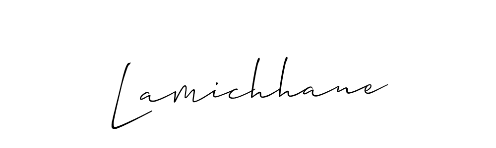 Make a beautiful signature design for name Lamichhane. With this signature (Allison_Script) style, you can create a handwritten signature for free. Lamichhane signature style 2 images and pictures png