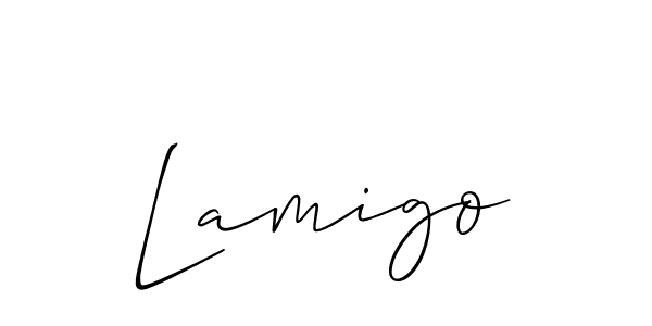 Similarly Allison_Script is the best handwritten signature design. Signature creator online .You can use it as an online autograph creator for name Lamigo. Lamigo signature style 2 images and pictures png