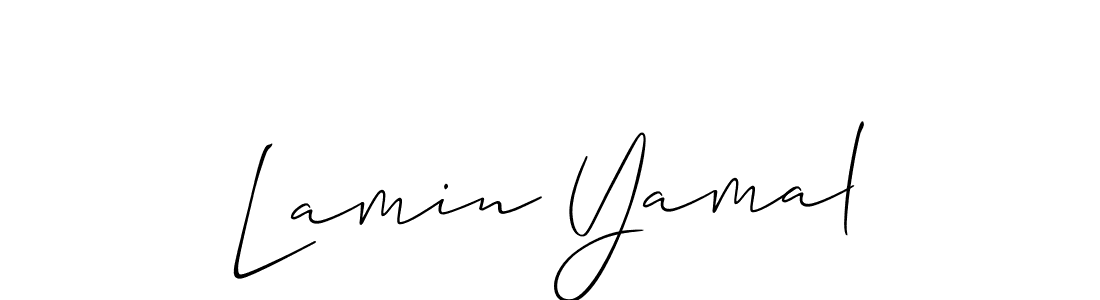 Also we have Lamin Yamal name is the best signature style. Create professional handwritten signature collection using Allison_Script autograph style. Lamin Yamal signature style 2 images and pictures png