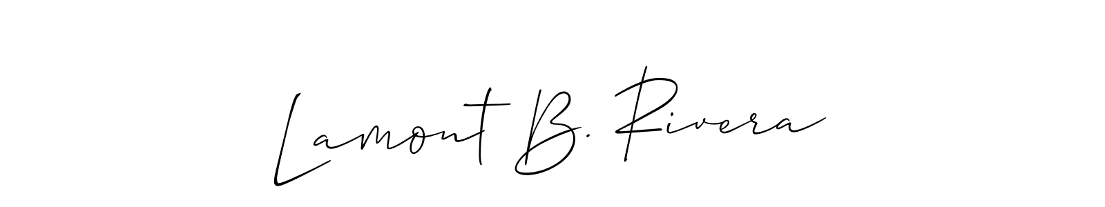 Check out images of Autograph of Lamont B. Rivera name. Actor Lamont B. Rivera Signature Style. Allison_Script is a professional sign style online. Lamont B. Rivera signature style 2 images and pictures png