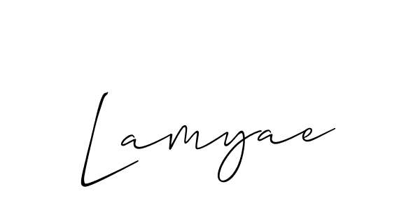 Also You can easily find your signature by using the search form. We will create Lamyae name handwritten signature images for you free of cost using Allison_Script sign style. Lamyae signature style 2 images and pictures png