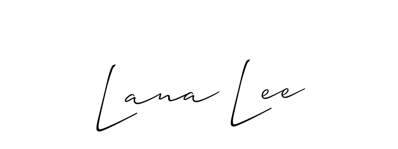 Allison_Script is a professional signature style that is perfect for those who want to add a touch of class to their signature. It is also a great choice for those who want to make their signature more unique. Get Lana Lee name to fancy signature for free. Lana Lee signature style 2 images and pictures png