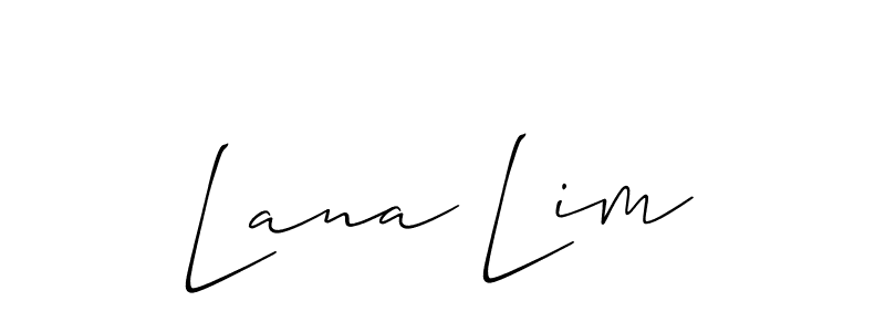 if you are searching for the best signature style for your name Lana Lim. so please give up your signature search. here we have designed multiple signature styles  using Allison_Script. Lana Lim signature style 2 images and pictures png