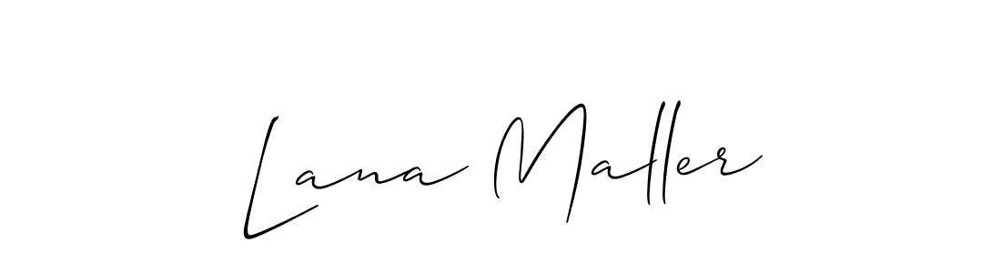 Make a beautiful signature design for name Lana Maller. With this signature (Allison_Script) style, you can create a handwritten signature for free. Lana Maller signature style 2 images and pictures png