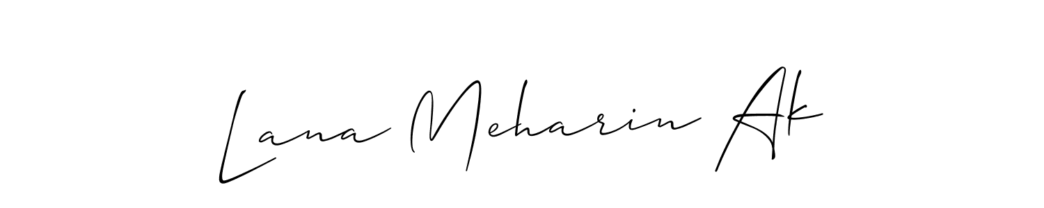 Check out images of Autograph of Lana Meharin Ak name. Actor Lana Meharin Ak Signature Style. Allison_Script is a professional sign style online. Lana Meharin Ak signature style 2 images and pictures png