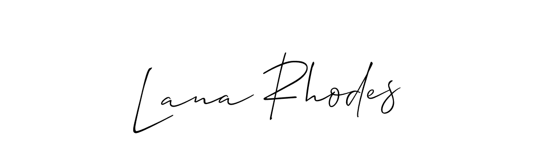 How to make Lana Rhodes signature? Allison_Script is a professional autograph style. Create handwritten signature for Lana Rhodes name. Lana Rhodes signature style 2 images and pictures png