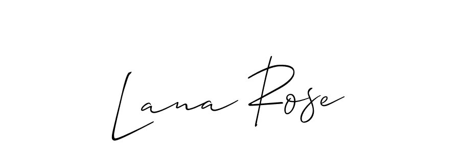Make a beautiful signature design for name Lana Rose. With this signature (Allison_Script) style, you can create a handwritten signature for free. Lana Rose signature style 2 images and pictures png
