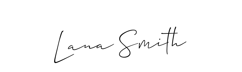 Create a beautiful signature design for name Lana Smith. With this signature (Allison_Script) fonts, you can make a handwritten signature for free. Lana Smith signature style 2 images and pictures png