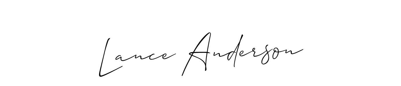 How to Draw Lance Anderson signature style? Allison_Script is a latest design signature styles for name Lance Anderson. Lance Anderson signature style 2 images and pictures png