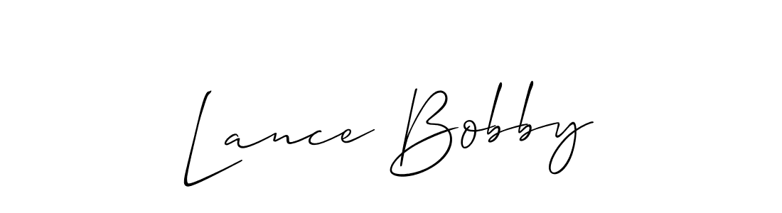 It looks lik you need a new signature style for name Lance Bobby. Design unique handwritten (Allison_Script) signature with our free signature maker in just a few clicks. Lance Bobby signature style 2 images and pictures png