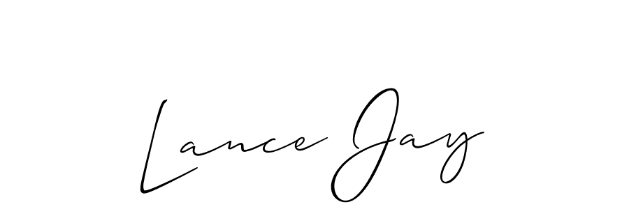 if you are searching for the best signature style for your name Lance Jay. so please give up your signature search. here we have designed multiple signature styles  using Allison_Script. Lance Jay signature style 2 images and pictures png