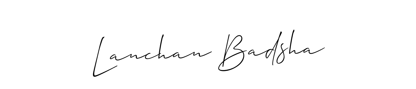 Make a beautiful signature design for name Lanchan Badsha. Use this online signature maker to create a handwritten signature for free. Lanchan Badsha signature style 2 images and pictures png