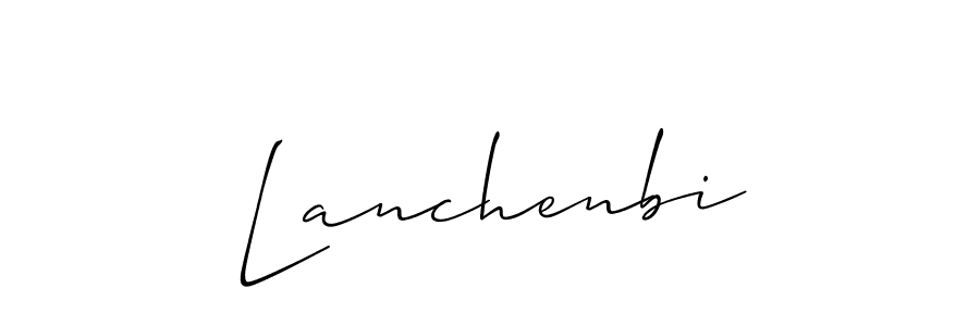 Best and Professional Signature Style for Lanchenbi. Allison_Script Best Signature Style Collection. Lanchenbi signature style 2 images and pictures png