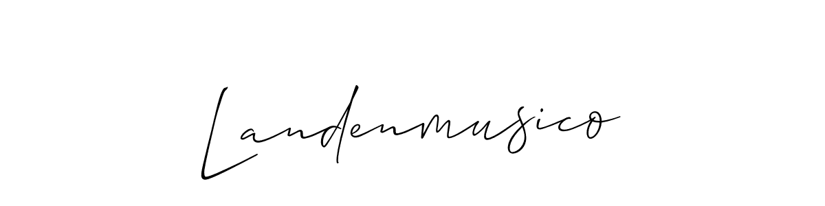 Best and Professional Signature Style for Landenmusico. Allison_Script Best Signature Style Collection. Landenmusico signature style 2 images and pictures png