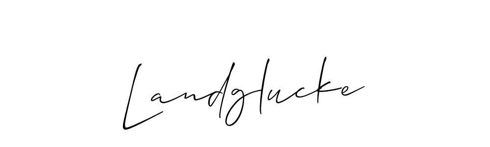 It looks lik you need a new signature style for name Landglucke. Design unique handwritten (Allison_Script) signature with our free signature maker in just a few clicks. Landglucke signature style 2 images and pictures png