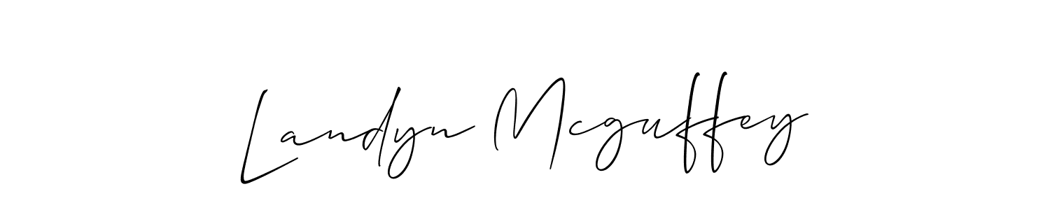 Here are the top 10 professional signature styles for the name Landyn Mcguffey. These are the best autograph styles you can use for your name. Landyn Mcguffey signature style 2 images and pictures png