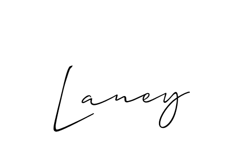 Design your own signature with our free online signature maker. With this signature software, you can create a handwritten (Allison_Script) signature for name Laney. Laney signature style 2 images and pictures png