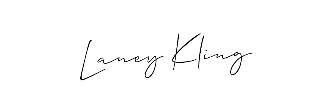 How to Draw Laney Kling signature style? Allison_Script is a latest design signature styles for name Laney Kling. Laney Kling signature style 2 images and pictures png