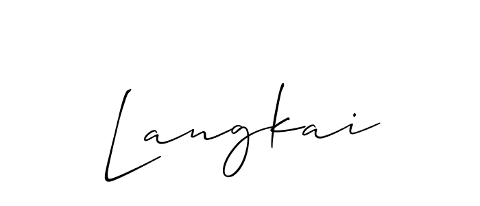 You can use this online signature creator to create a handwritten signature for the name Langkai. This is the best online autograph maker. Langkai signature style 2 images and pictures png