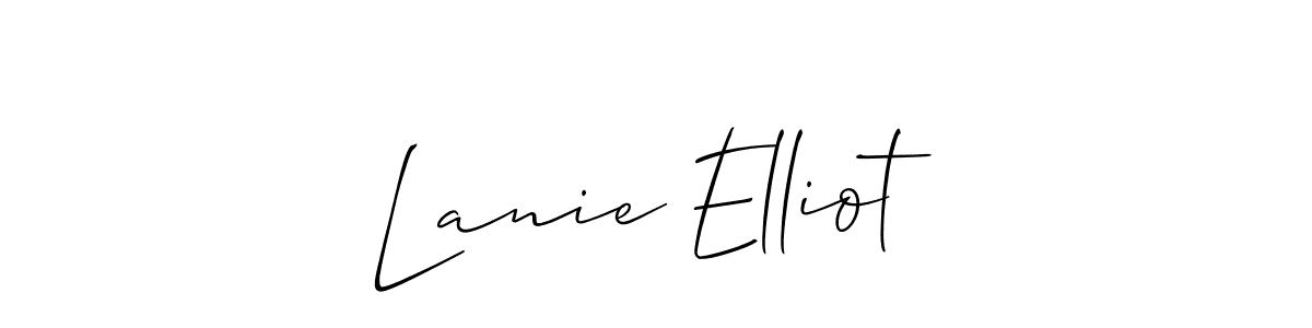 Use a signature maker to create a handwritten signature online. With this signature software, you can design (Allison_Script) your own signature for name Lanie Elliot. Lanie Elliot signature style 2 images and pictures png