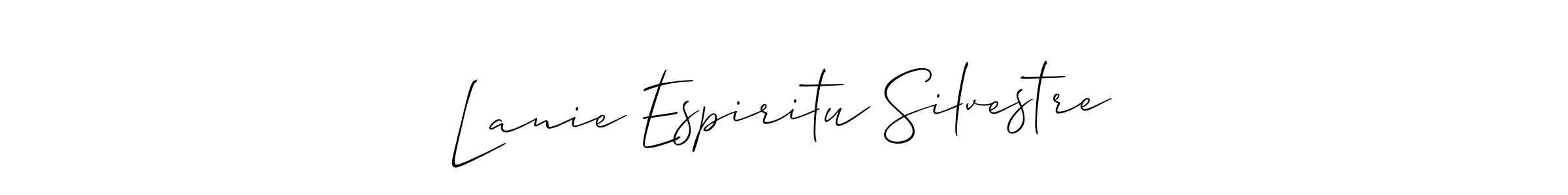 Also we have Lanie Espiritu Silvestre name is the best signature style. Create professional handwritten signature collection using Allison_Script autograph style. Lanie Espiritu Silvestre signature style 2 images and pictures png