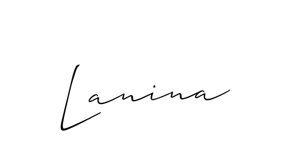 Also we have Lanina name is the best signature style. Create professional handwritten signature collection using Allison_Script autograph style. Lanina signature style 2 images and pictures png