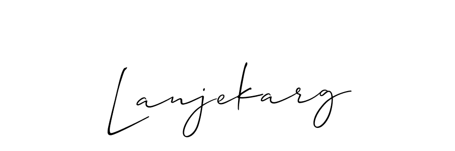 This is the best signature style for the Lanjekarg name. Also you like these signature font (Allison_Script). Mix name signature. Lanjekarg signature style 2 images and pictures png