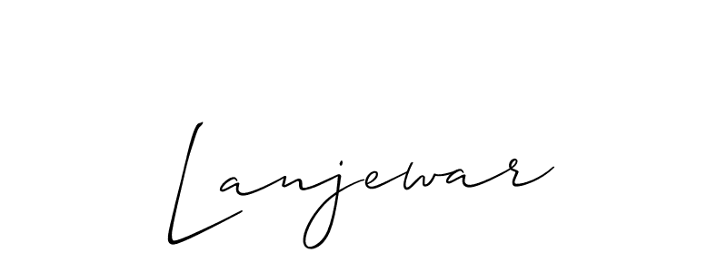 Lanjewar stylish signature style. Best Handwritten Sign (Allison_Script) for my name. Handwritten Signature Collection Ideas for my name Lanjewar. Lanjewar signature style 2 images and pictures png