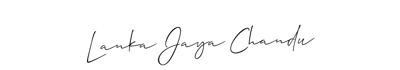 See photos of Lanka Jaya Chandu official signature by Spectra . Check more albums & portfolios. Read reviews & check more about Allison_Script font. Lanka Jaya Chandu signature style 2 images and pictures png