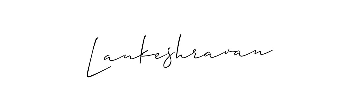 You should practise on your own different ways (Allison_Script) to write your name (Lankeshravan) in signature. don't let someone else do it for you. Lankeshravan signature style 2 images and pictures png
