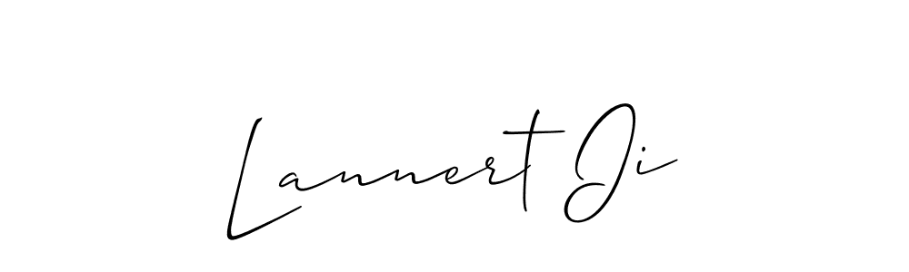 Also we have Lannert Ii name is the best signature style. Create professional handwritten signature collection using Allison_Script autograph style. Lannert Ii signature style 2 images and pictures png