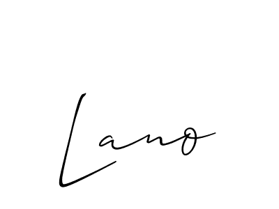 if you are searching for the best signature style for your name Lano. so please give up your signature search. here we have designed multiple signature styles  using Allison_Script. Lano signature style 2 images and pictures png