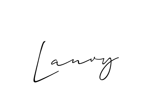 Similarly Allison_Script is the best handwritten signature design. Signature creator online .You can use it as an online autograph creator for name Lanvy. Lanvy signature style 2 images and pictures png